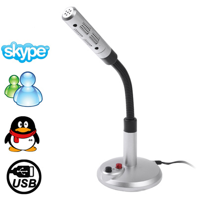 USB 2.0 Professional Dynamic Microphone, 360 Degree Arbitrary Rotation, Cable Length: 1.5m